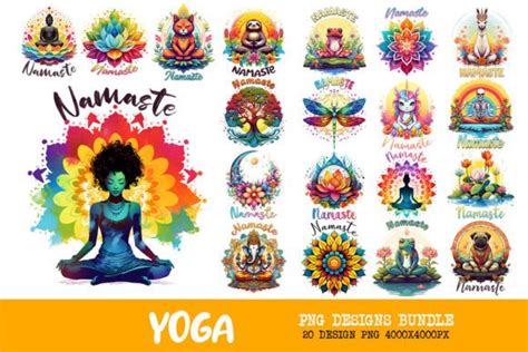 Mindful Yoga Art Bundle Graphic by Unlimab · Creative Fabrica