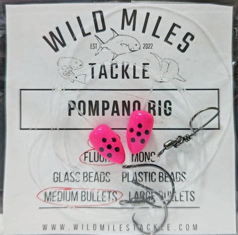 Medium Pompano Rig - Pink with Dots | Wild Miles Tackle