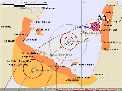 BOM: Tropical Cyclone Trevor prompts emergency in Gulf of Carpentaria