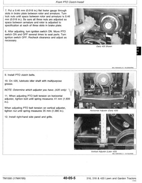 John Deere 316 318 420 Repair Manual [Lawn Garden Tractor] – YouFixThis