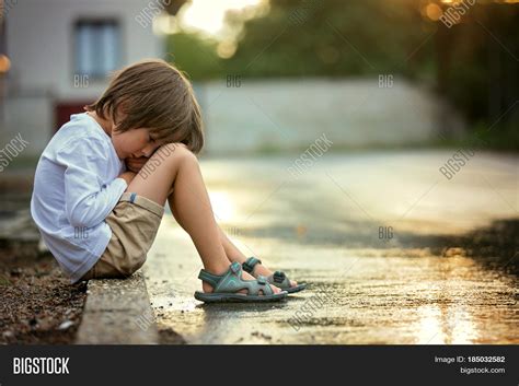 Sad Little Boy, Image & Photo (Free Trial) | Bigstock