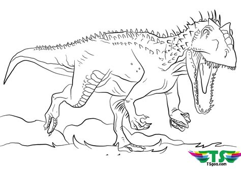 Cartoon T Rex Dinosaur Coloring Pages