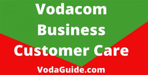 Vodacom Business Customer Care Guide For South Africa