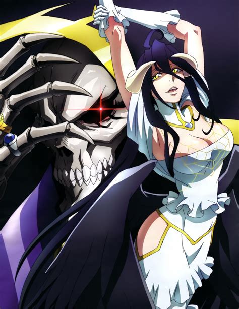 ANIME POSTER 12x18 OVERLORD 712763 Ainz Ooal Gown Albedo