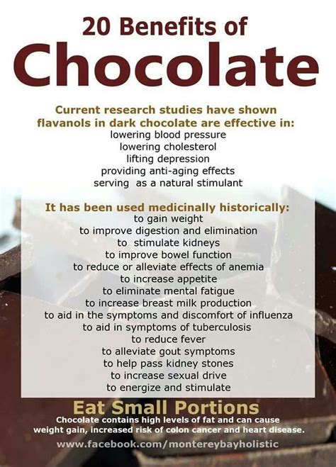 20 benefits of chocolate | Chocolate benefits, Dark chocolate benefits, Benefit