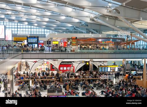 Departure Lounge at Terminal 5, Heathrow Airport. London Borough of ...