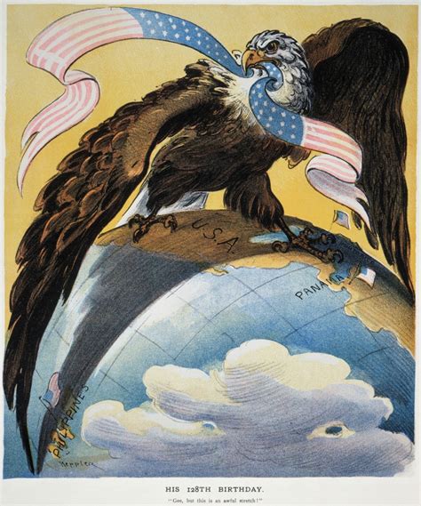 American Imperialism, 1904. /Nthe Eagle Of American Imperialism With Wings Spread From Puerto ...