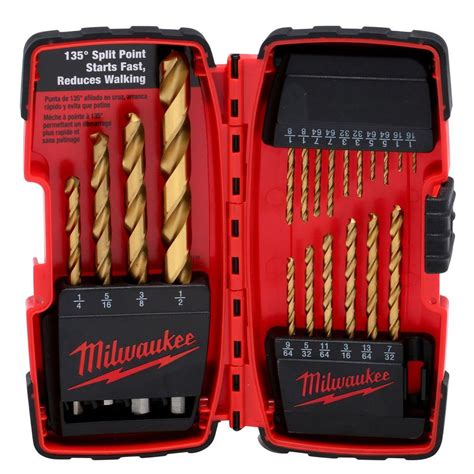 Milwaukee Titanium Drill Bit Set (20-Piece)-48-89-1105 - The Home Depot