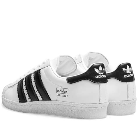 Adidas Superstar 80s White & Black | END.