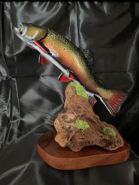 Brook Trout Sculpture - TROUT SCULPTURES BY MARC DEMOTT