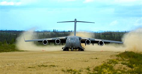 C-17s complete first dirt landing > Joint Base Elmendorf-Richardson ...