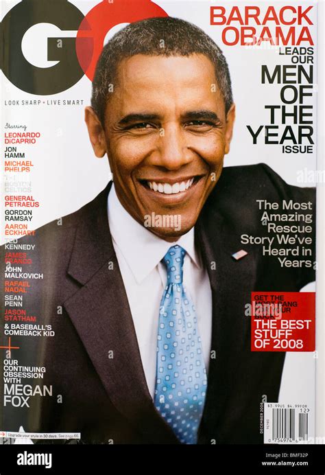 GQ magazine cover featuring President Barak Obama Stock Photo - Alamy