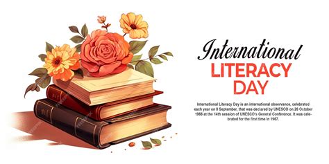 Premium PSD | International literacy day 2023 social media poster