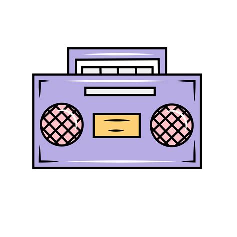 Retro tape recorder art 12762840 Vector Art at Vecteezy