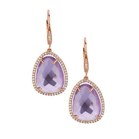 Fred Meyer Jewelers | Amethyst and Diamond Fashion Earrings 1802107 ...