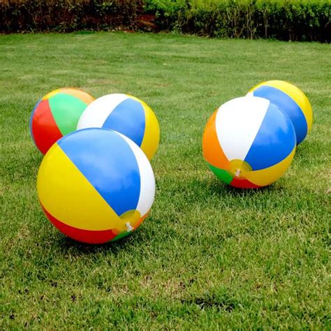 1pcs Baby Inflatable Colorful Toys Ball Inflated Beach Balls Outdoor Fun Sport Toys Summer ...