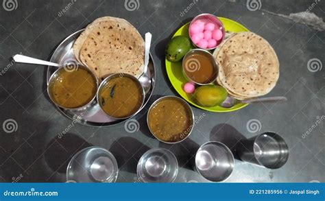 Indian Punjabi Village Food Stock Photo - Image of break, lunch: 221285956