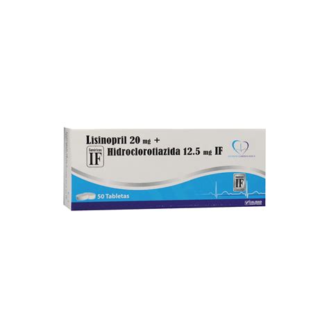 LISINOPRIL 20 mg + HIDROCLOROTIAZIDA 12.5 mg IF – Ibero Fármacos