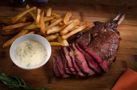 Côte De Boeuf with Béarnaise and Chips | What Dad Cooked