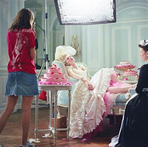 Sofia Coppola on the set of Marie Antoinette