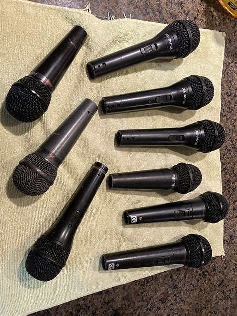 Lot of 9 Peavey Microphones 580TN PVM 38 PV i2 PV | Reverb