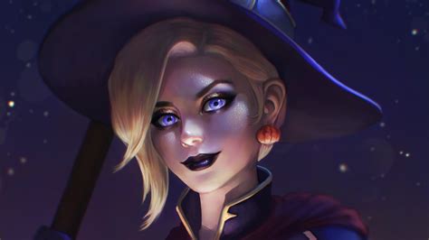 Halloween Mercy 4k Wallpaper,HD Games Wallpapers,4k Wallpapers,Images ...