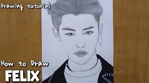 How to Draw Felix From StrayKids |Felix drawing step by step |StrayKids member drawing tutorial |펠릭스