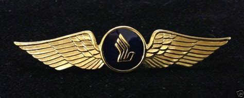 Gold Pilot Wings Logo