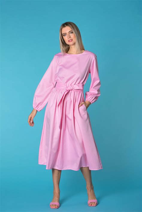 Pink Belt Dress - ALLSEAMS