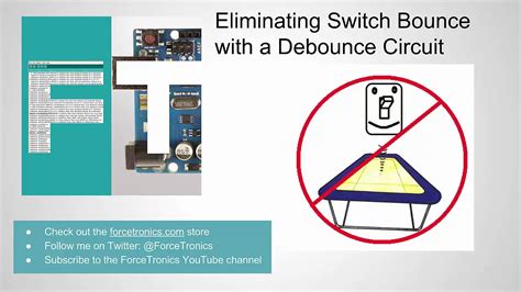 Eliminating Switch Bounce with a Debounce Circuit - YouTube