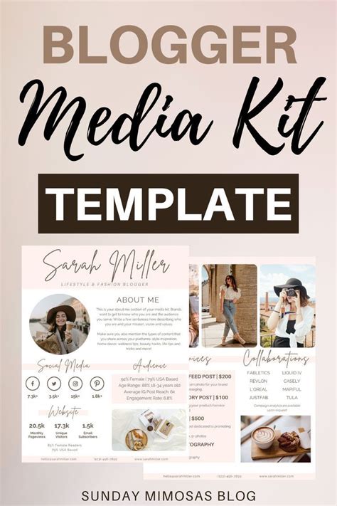 influencer kit, blogger template canva, canva template Social Media Analytics, Marketing ...