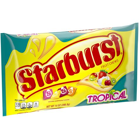 Starburst, Tropical Fruit Chews Candy, 14 Ounce - Walmart.com