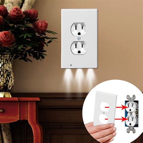 Outlet Cover with LED Night Light (4 Pack) | Discounted Price Sale