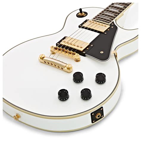 Epiphone Les Paul Custom Pro, Alpine White at Gear4music