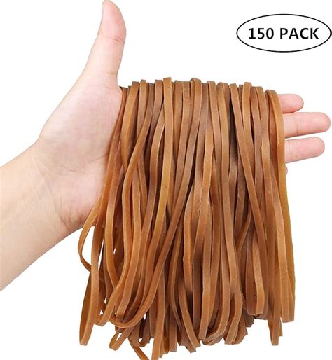 150 Pack Large Rubber Bands, Esee Heavy Duty Trash Can Band, Strong ...