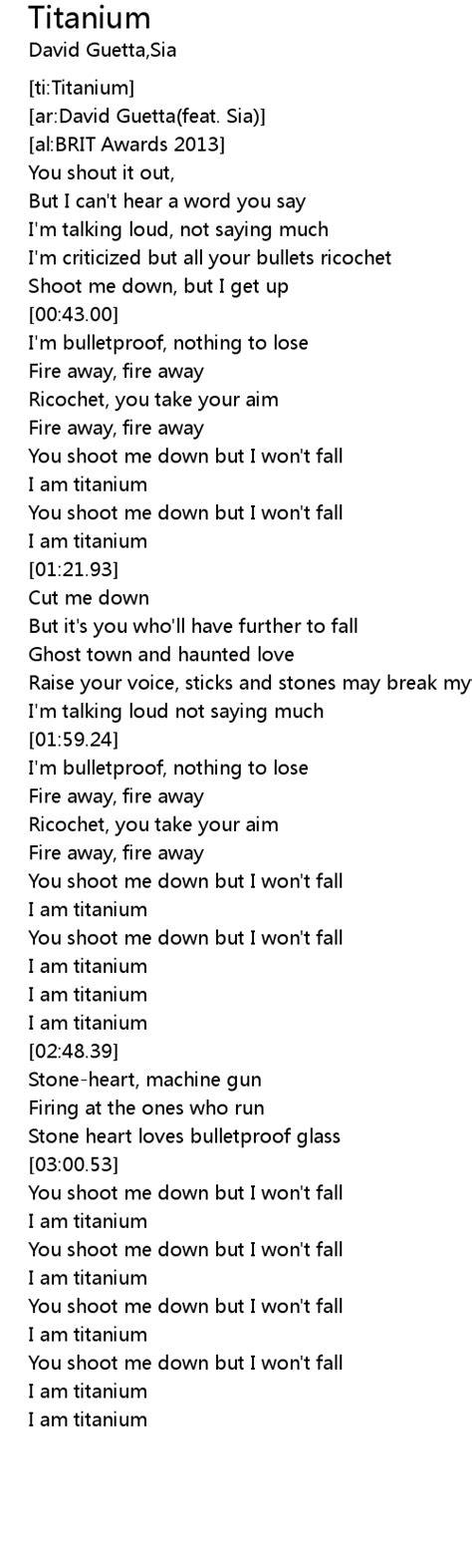 Titanium Lyrics - Follow Lyrics