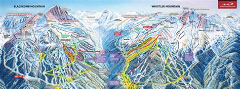 claramente Contiene parrilla whistler mountain ski map Armonioso versus ...