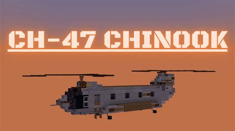 Minecraft: How to build a Helicopter in Minecraft (CH-47 Chinook) Minecraft Helicopter Tutorial ...