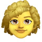 👩‍🦱 Woman: Curly Hair Emoji on Twitter Emoji Stickers 13.1