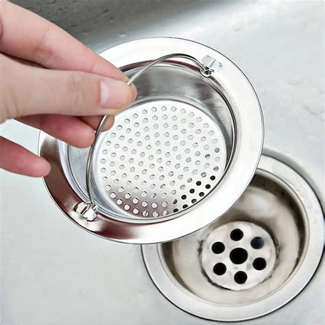 4pcs/lot High Quality Stainless Steel Kitchen Sink Strainer with Protection of Small Trash Drain ...