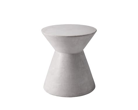 ASTRA WHITE CONCRETE SIDE TABLE | End tables, White end tables, Modern end tables