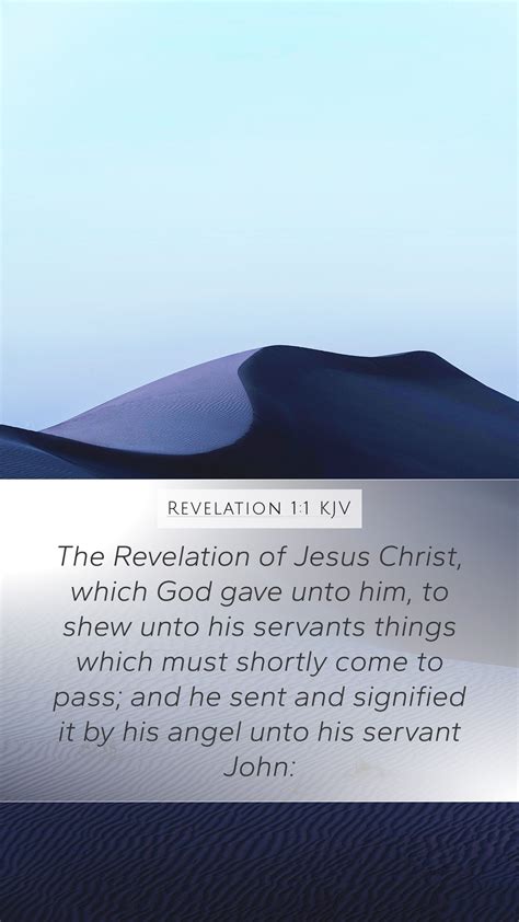 Revelation 1:1 KJV Mobile Phone Wallpaper - The Revelation of Jesus ...