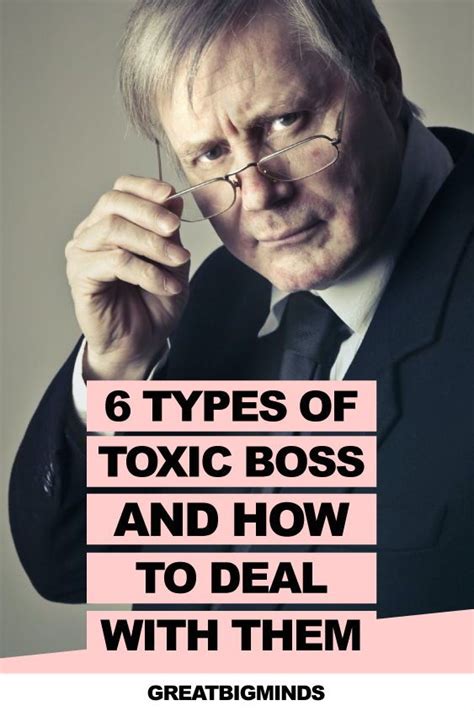 6 Types Of Toxic Bosses And How To Deal With Them | Good boss ...