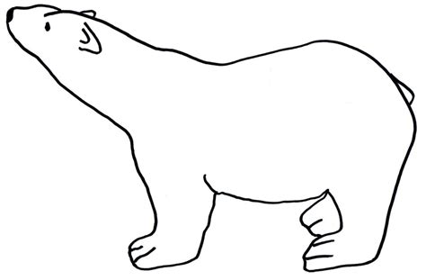 Template Of A Polar Bear