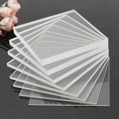 2/3/4/5/6/8/10mm Thick Multi Size Clear Acrylic Sheet Plastic Panel Cut | eBay