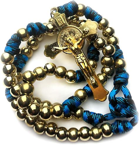 Amazon.com: God's Army Gold Paracord Rosary - Rosary Beads Catholic for Men - Catholic Gifts ...