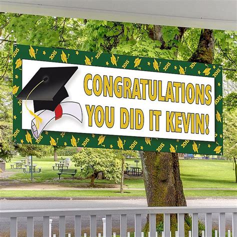 School Color Graduation Banner in 2023 | Graduation banner ...