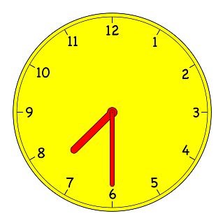 Download Analogue Clock 7:30 transparent PNG - StickPNG