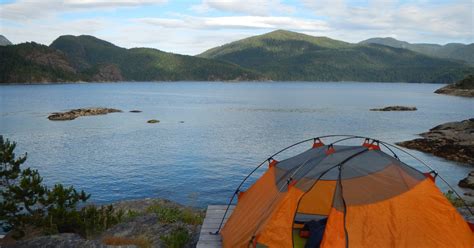 Kayak Camping in Desolation Sound Marine Park, Refuge Cove, British Columbia