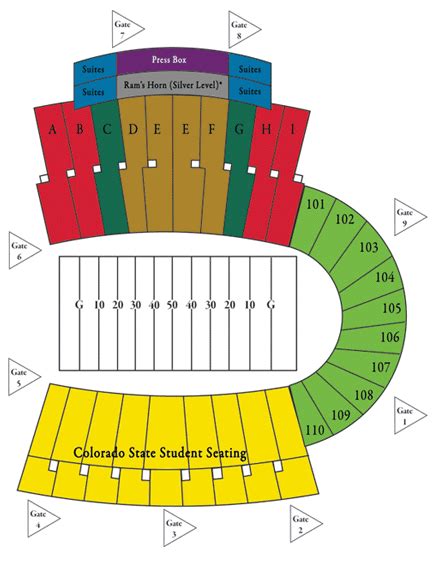 Colorado University Football Stadium Seating Chart | Brokeasshome.com